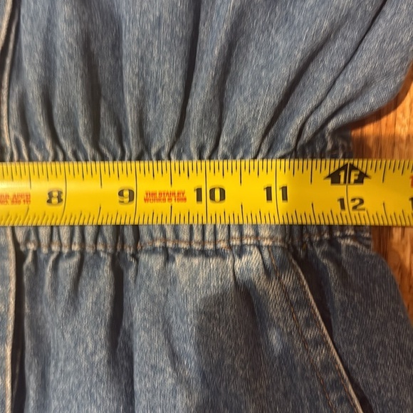 Vintage Blue Denim Jumpsuit with Studded Details - Picture 7 of 11